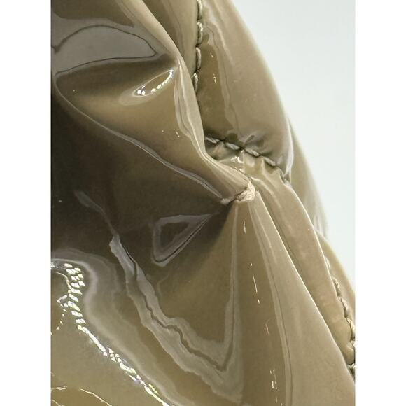 Chanel Olive Green Quilted‎ Patent Leather Large Just Mademoiselle Bowling Bag - Picture 5 of 16